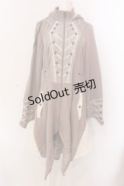 画像1: Ozz oneste / メッシュ切り替えナポレオンコート  ベージュ O-25-03-08-021-OO-CO-OW-OS