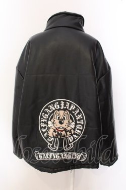 画像4: GALFY / 犬暖嘘革ジャケット 大型犬（XL） ブラック O-25-03-08-022-PU-JA-OW-ZT-C015