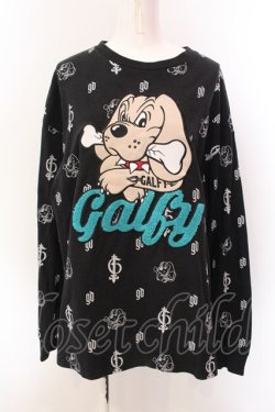 画像1: GALFY / ガルフィー長袖Tシャツ 中型犬（L） ブラック O-25-03-08-024-PU-TO-OW-ZT361