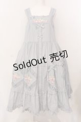 Nyanya / Strawberry Flowers on the Hill4.0ジャンパースカート M サックス O-25-03-10-001-EL-OP-OW-OS