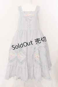 Nyanya / Strawberry Flowers on the Hill4.0ジャンパースカート M サックス O-25-03-10-001-EL-OP-OW-OS