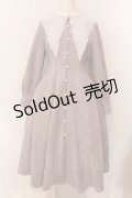 Avenue Denfer / 灰紫の鈴蘭刺繍クラシカルワンピース M ラベンダー O-25-03-10-004-LO-OP-OW-OS