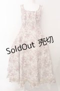Victorian maiden / トワルドロココブーケジャンパースカート  ピンク O-25-03-10-011-CL-OP-OW-OS
