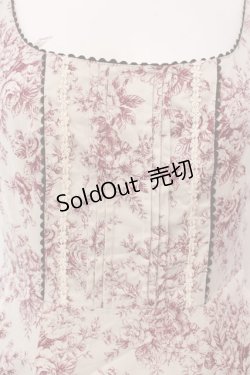 画像2: Victorian maiden / トワルドロココブーケジャンパースカート  ピンク O-25-03-10-011-CL-OP-OW-OS