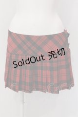 HYSTERIC GLAMOUR / プリーツ巻きスカート M レッド O-25-03-10-014-PU-SK-OW-OS