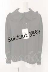m petit by misako / AM マルエリフリルブラウス M クロ O-25-03-10-022-LO-BL-OW-OS