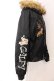 画像4: GALFY / YABAI犬毛フライトジャケット 中型犬（L） ブラック O-25-03-12-029-PU-JA-IG-ZT-C042 (4)
