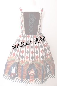 axes femme kawaii / ドールズサーカスジャンスカ M シロ×ワイン O-25-03-12-033-AX-OP-IG-OS