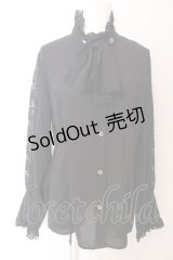 MIHO MATSUDA / ブラウス・ヴァイン L ブラック O-25-03-12-037-GO-BL-IG-OS