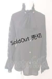 MIHO MATSUDA / ブラウス・ヴァイン L ブラック O-25-03-12-037-GO-BL-IG-OS