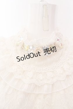 画像2: axes femme / 首元付属使いレースプルオーバー  アイボリー O-25-03-12-044-AX-TO-IG-OS