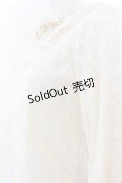 画像3: axes femme / 首元付属使いレースプルオーバー  アイボリー O-25-03-12-044-AX-TO-IG-OS