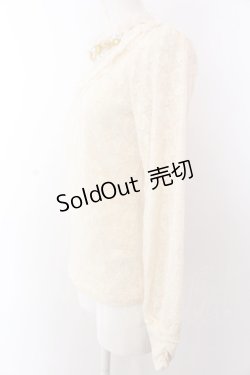画像4: axes femme / 首元付属使いレースプルオーバー  アイボリー O-25-03-12-044-AX-TO-IG-OS