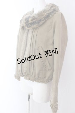 画像2: axes femme / ファー襟ブルゾン M カーキブラウン O-25-03-12-047-AX-TO-IG-ZT