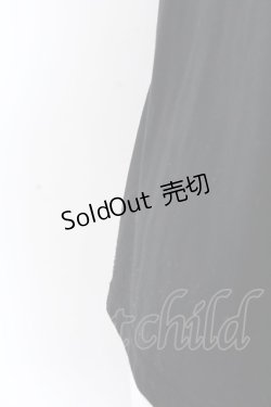 画像3: axes femme / ローズレーススリーブAラインTシャツ M クロ O-25-03-12-050-AX-TO-IG-OS