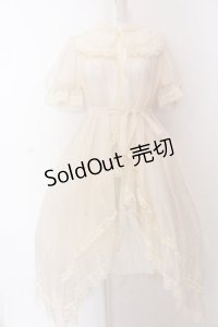 Secret Gallary / オーガンジーパフスリーブロングボレロ M アイボリー O-25-03-12-006-LO-OP-IG-OS