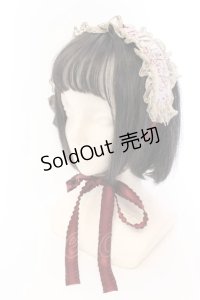 Victorian maiden / トワルドロココブーケヘッドドレス  バーガンディ O-25-03-12-080-CL-AC-OW-OS