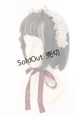 画像1: Victorian maiden / トワルドロココブーケヘッドドレス  バーガンディ O-25-03-12-080-CL-AC-OW-OS