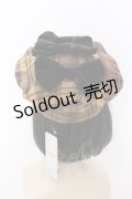 axes femme kawaii / タータンチェックベレー帽  イエロー O-25-03-12-086-AX-AC-IG-OS