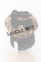 axes femme kawaii / タータンチェックベレー帽  イエロー O-25-03-12-086-AX-AC-IG-OS