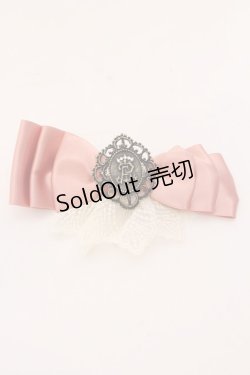 画像1: ALICE and the PIRATES / A/Pカメオのサテンリボンクリップ  ピンク O-25-03-12-098-PA-AC-IG-OS