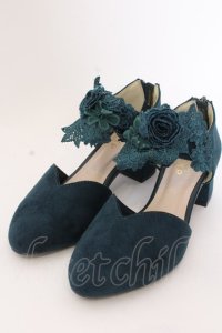 axes femme / Vカットセパレートパンプス S グリーン O-25-03-12-102-AX-SH-IG-OS