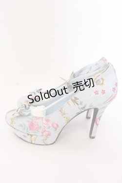 画像2: 【SALE】JESUS DIAMANTE / ロココLadyワンリボンパンプス L サックス O-25-03-12-103-JE-SH-OW-ZT087