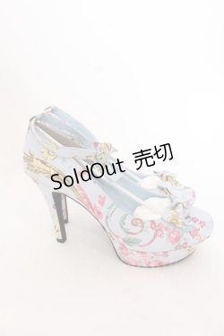 画像4: 【SALE】JESUS DIAMANTE / ロココLadyワンリボンパンプス L サックス O-25-03-12-103-JE-SH-OW-ZT087