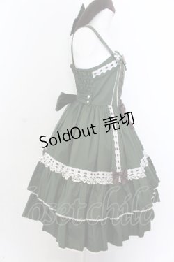 画像4: metamorphose / カメオブローチ付きジャンパースカート+ベレー帽セット 1 グリーン O-25-03-12-002-ME-OP-IG-OS