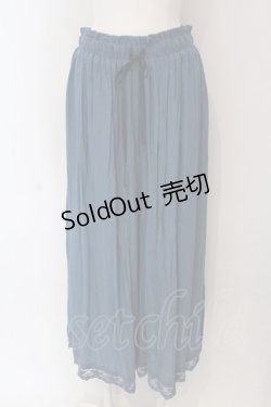 画像1: axes femme / 選べる着丈楊柳ワイドパンツ M ブルー O-25-03-13-004-AX-PA-OW-OS