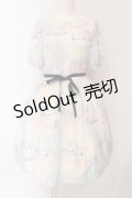 Leur Getter / Dreamy Carousel袖付ワンピース M サックス O-25-03-13-005-LU-OP-OW-OS