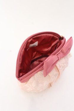 画像3: Maison de FLEUR / ルミネ限定レースリボンポーチ  ピンク O-25-03-13-1042-LO-ZA-IG-ZT-K016