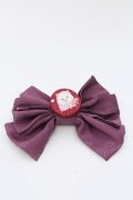 Enchantlic Enchantilly / くるみボタンのリボンブローチ  ワイン O-25-03-13-1049-LO-AC-IG-ZT-K016