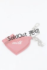 MILK / チェーン付きハートチャーム  アカ O-25-03-13-1050-ML-ZA-OW-ZT-K016