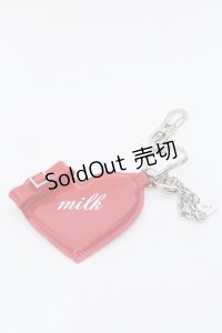 MILK / チェーン付きハートチャーム  アカ O-25-03-13-1050-ML-ZA-OW-ZT-K016