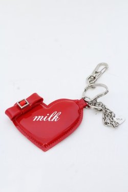 画像1: MILK / チェーン付きハートチャーム  アカ O-25-03-13-1050-ML-ZA-OW-ZT-K016