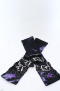 REFLEM / チェーンベルト付きアームカバー  ブラック×パープル O-25-03-13-1054-PU-ZA-OW-ZT-K016