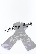 REFLEM / チェーンベルト付きアームカバー  ブラック×パープル O-25-03-13-1054-PU-ZA-OW-ZT-K016