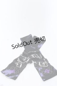 REFLEM / チェーンベルト付きアームカバー  ブラック×パープル O-25-03-13-1054-PU-ZA-OW-ZT-K016
