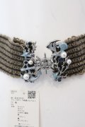 axes femme / マリンモチーフ麻調ゴムベルト  ブラウン O-25-03-13-1012-AX-BL-OW-ZT-K016