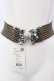 画像2: axes femme / マリンモチーフ麻調ゴムベルト  ブラウン O-25-03-13-1012-AX-BL-OW-ZT-K016 (2)