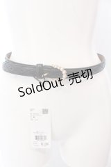 axes femme / キルティングベルト  クロ O-25-03-13-1016-AX-ZA-OW-OS