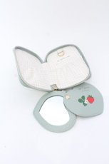 画像3: 【SALE】m petit by misako / AMハートミラー付ポーチ  グリーン O-25-03-13-1032-LO-ZA-OW-ZT394-F003 (3)