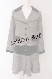 Leur Getter / ウィンドチェックセットアップ  グレー O-25-03-13-008-LU-JA-OW-OS