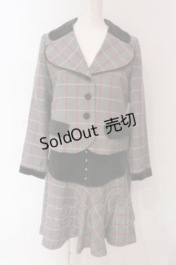 画像1: Leur Getter / ウィンドチェックセットアップ  グレー O-25-03-13-008-LU-JA-OW-OS