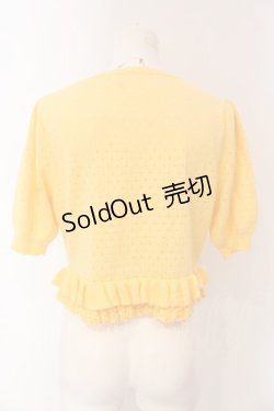 画像4: Leur Getter / 透かし編みニットボレロ  イエロー O-25-03-13-009-LU-TO-OW-OS