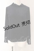axes femme / 袖連ボタンラメベロアリブプルオーバー F ネイビー O-25-03-13-011-AX-TO-OW-OS