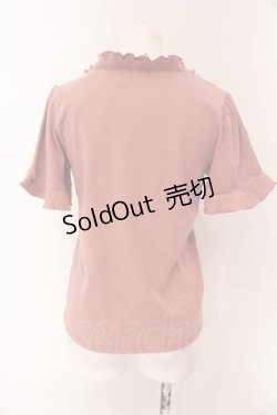 画像3: axes femme / 吸水速乾フリルビジュープルオーバー F ピンク O-25-03-13-015-AX-TO-OW-OS