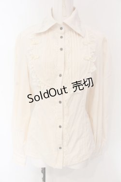 画像1: Ozz oneste / チャイナ刺繍ブラウス  クリーム O-25-03-13-025-OO-BL-IG-OS