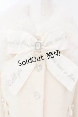 画像2: LIZ LISA / ビジューリボンミニ丈Aラインコート  ホワイト O-25-03-17-029-LO-CO-OW-OS